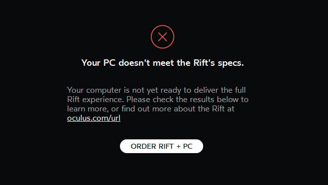 Oculus Rift : Vérifiez si votre PC est assez puissant à l'aide d'un outil