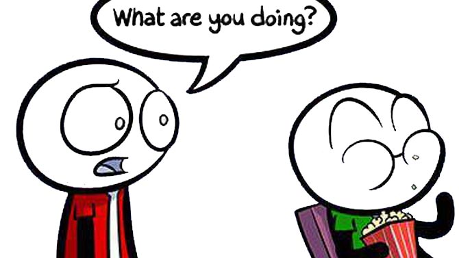 L'image du jour : "Regarder quelqu'un jouer est une perte de temps"