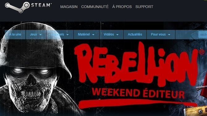 Steam lance ses offres du week-end, Rebellion à l'honneur