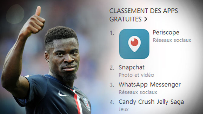 Quand Serge Aurier propulse l'application Periscope en France