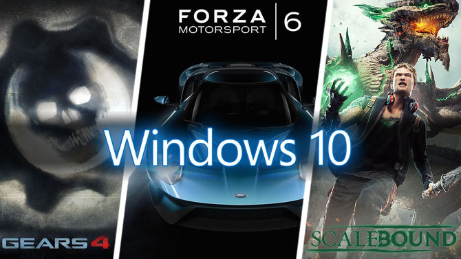 Jeux Xbox One sur PC : Forza 6, Gears 4, et Scalebound pour allonger la liste ?