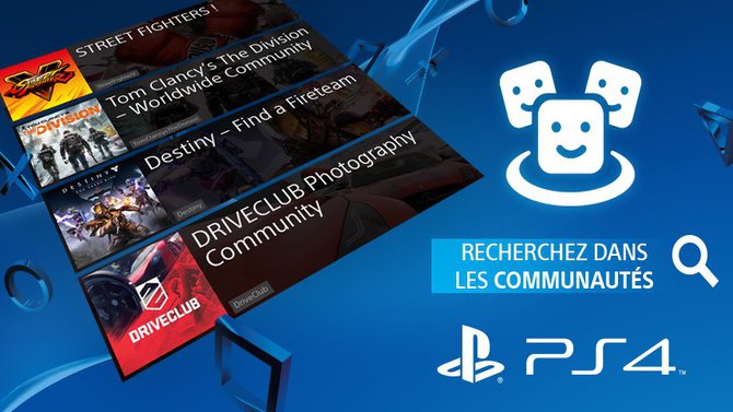 Les communautés PS4 s'offrent une nouvelle fonction