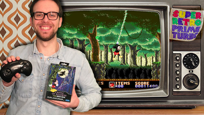 Super Retro Prime Turbo : Romain joue à Castle of Illusion sur Mega Drive