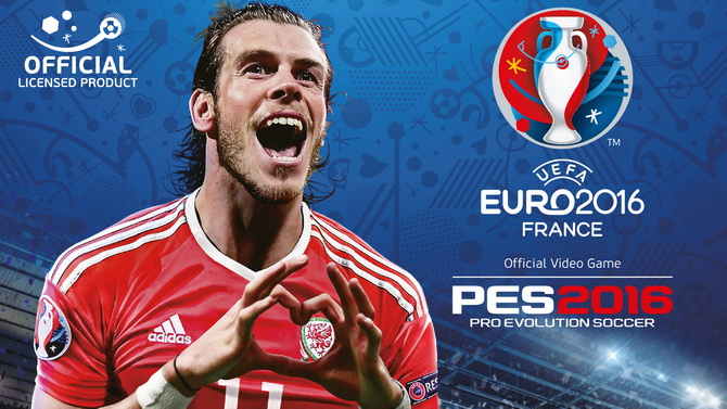 UEFA Euro 2016 : Gareth Bale en couverture du stand-alone de PES 2016