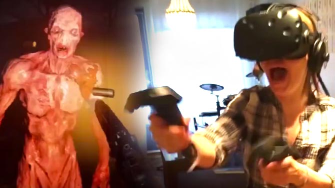 L'image du jour : Une femme a la peur de sa vie en Réalité virtuelle et ressort traumatisée