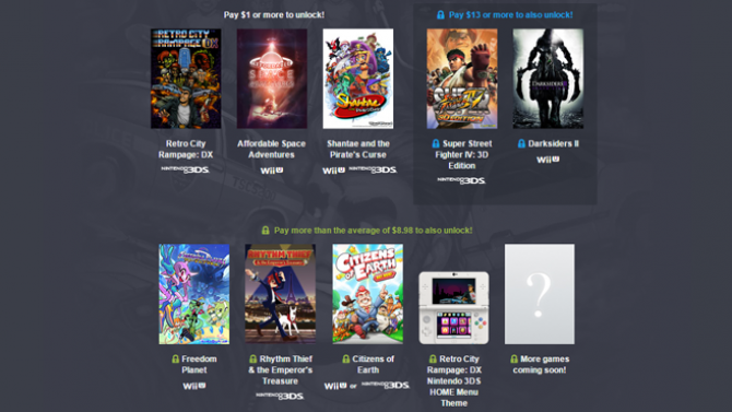 Un Humble Bundle pour les joueurs Nintendo sur Wii U et 3DS