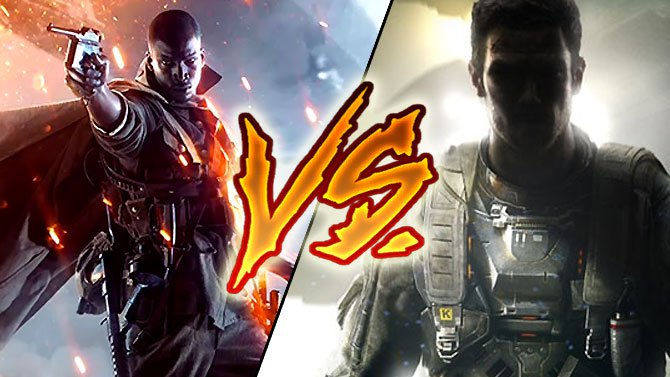 Call of Duty Infinite War vs Battlefield 1 : Le point sur la guerre de YouTube