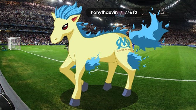 Pokémon GO : Un supporteur de l'OM transforme l'équipe en Pokémon