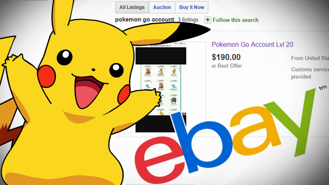 Pokémon GO : Des joueurs revendent leur compte à des prix fous