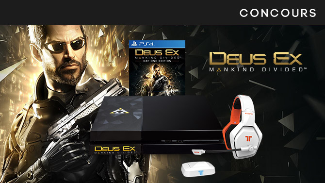 CONCOURS : Gagnez une PS4 Collector Deus Ex Mankind Divided, le jeu et casque Tritton Katana HD
