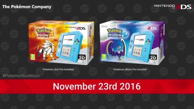 Pokémon Lune et Soleil : Deux bundles 2DS annoncés