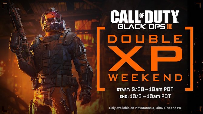 COD Black Ops III : Treyarch annonce un week-end Double XP