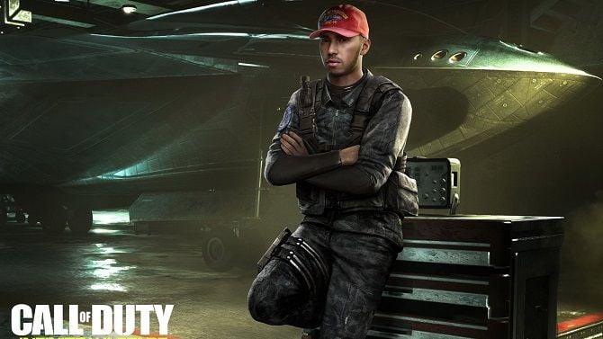 Lewis Hamilton dans Call of Duty Infinite Warfare