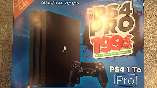 La PS4 Pro à partir de 199€ en revendant votre vieille console, même hors service : la liste