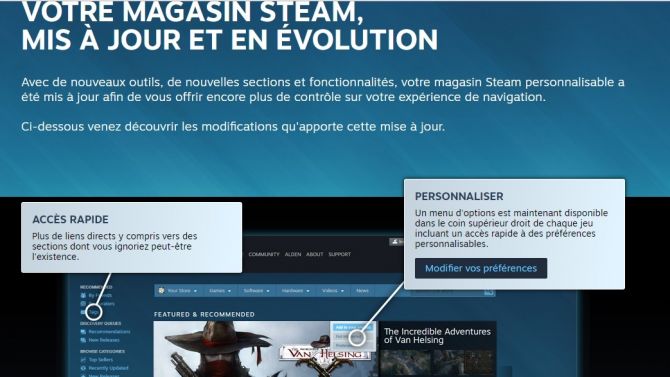 Steam change de visage, voilà ce qui change