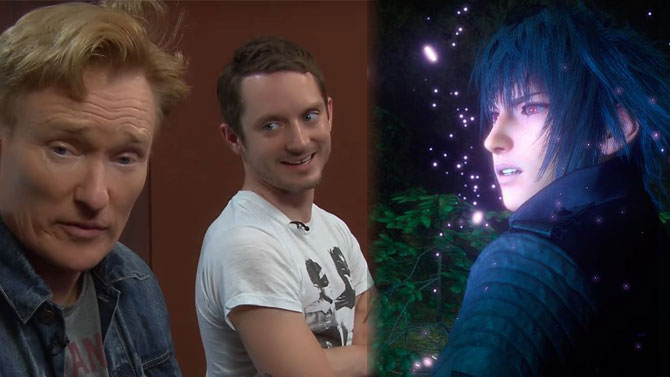 Conan O'Brien détruit Final Fantasy XV dans son émission en compagnie d'Elijah Wood