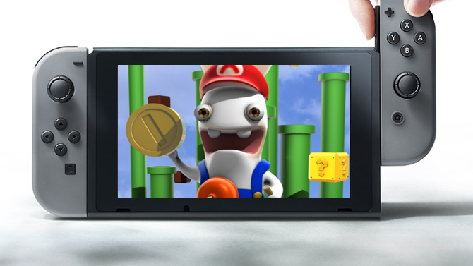 Nintendo Switch : Un crossover Mario X Lapins Crétins au lancement