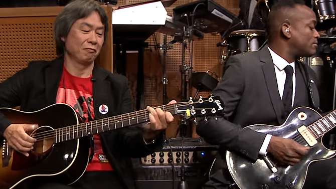 Shigeru Miyamoto joue le thème de Super Mario Bros. chez Jimmy Fallon