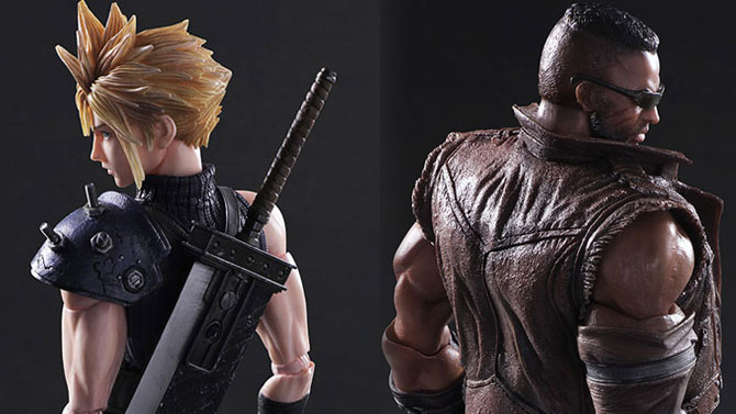 Final Fantasy VII Remake : Les figurines Play Arts Kai de Cloud et Barret se présentent