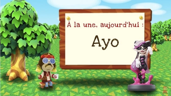 Animal Crossing New Leaf Welcome amiibo : Ayo (Splatoon) s'illustre en vidéo