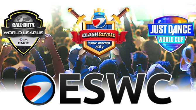 ESWC Winter : Un festival eSport à Paris en février, avec des tournois CoD, Just Dance et Clash Royale