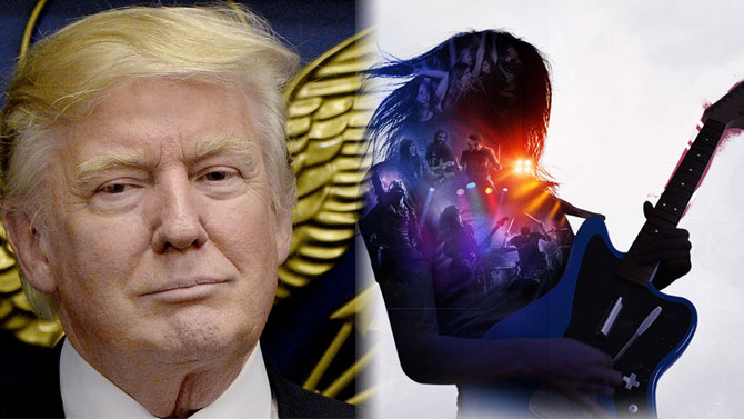 Harmonix (Rock Band) fustige la politique de Donald Trump