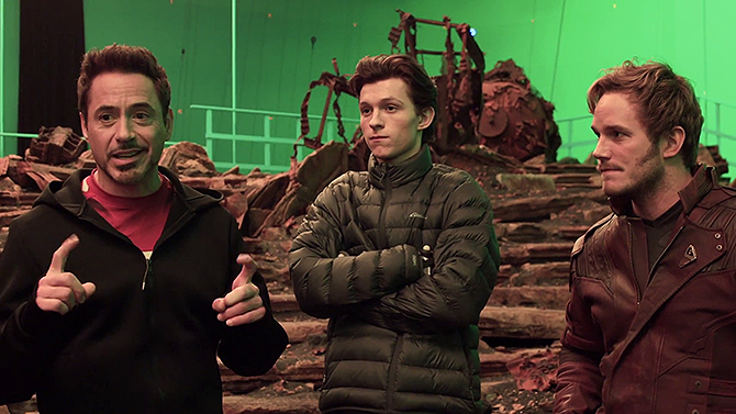 Avengers Infinity War : Iron Man, Spider-Man et Star-Lord fêtent le début du tournage en vidéo