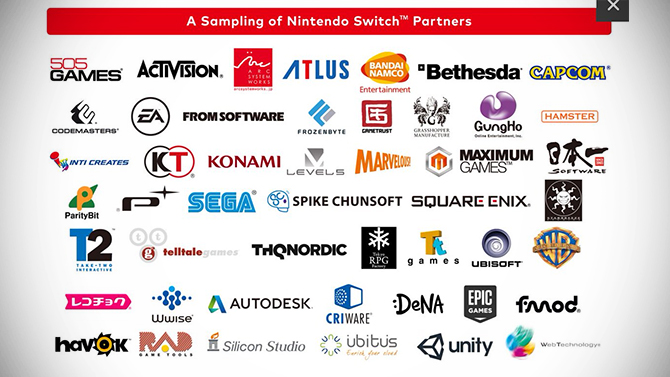 Nintendo Switch : "Bien plus d'annonces d'éditeurs tiers bientôt"
