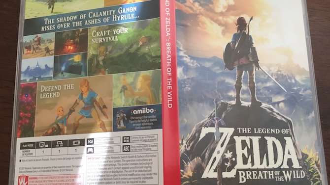 Zelda Breath of the Wild : Voici les images de la boîte et de la cartouche