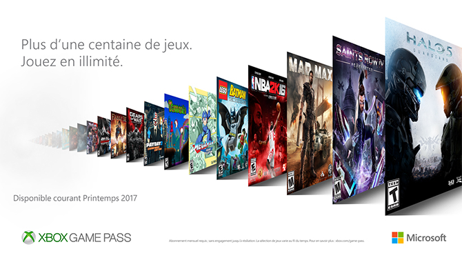Xbox Game Pass : 10 euros pour télécharger et jouer de manière illimitée sur Xbox One