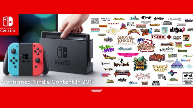 Nintendo Switch : Un gros line-up indé pour 2017