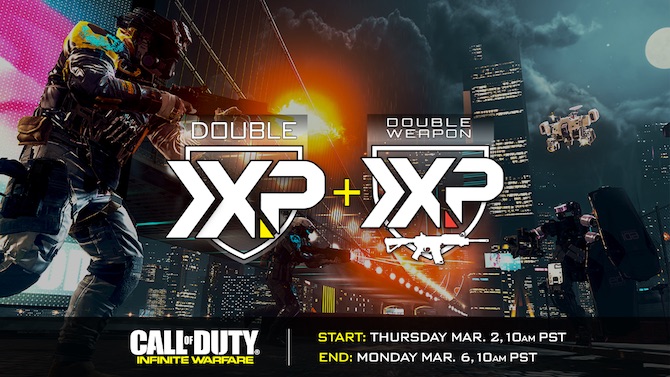 COD Infinite Warfare : Week-end Double XP pour tout le monde