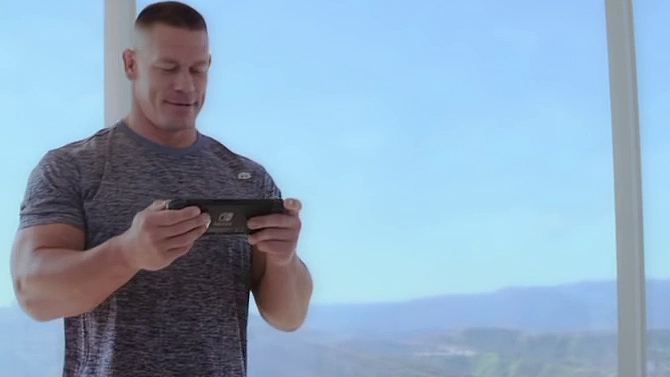 John Cena qui joue à la Nintendo Switch, ça donne ça