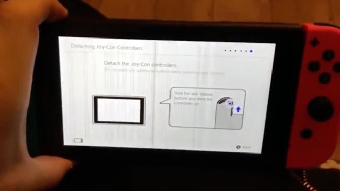 L'image du jour : Sa Switch devient folle, l'écran clignotant de la mort en action