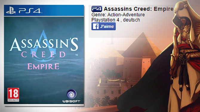 Assassin's Creed Empire : Des revendeurs listent le jeu pour octobre