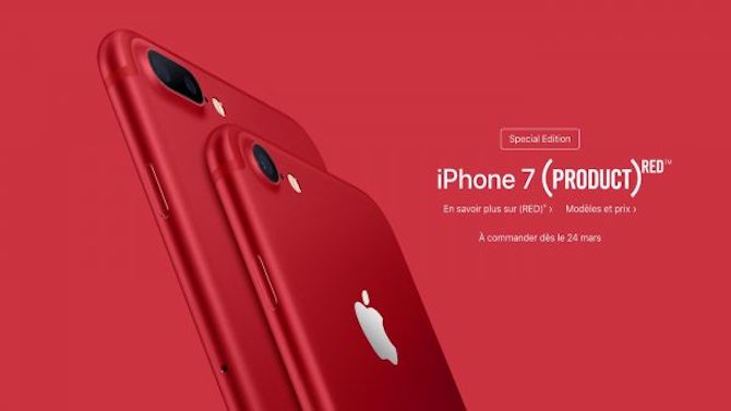 Apple dévoile un iPhone 7 Rouge et un nouvel iPad