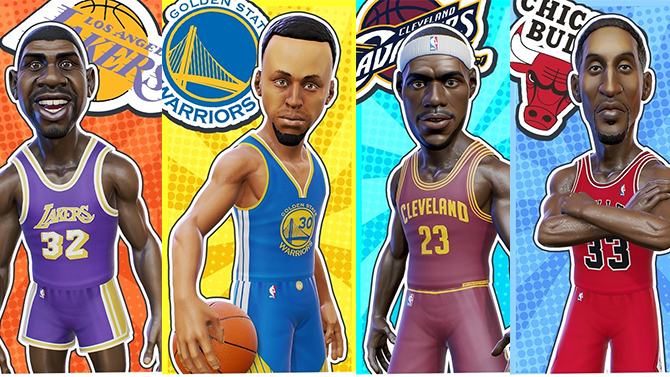 NBA Playgrounds : Le roster complet du jeu de basket arcade sur