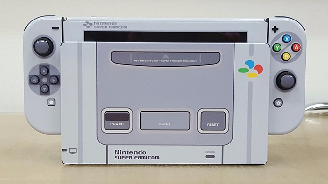 Nintendo Switch : Console et accessoires transformés en Super Nintendo, ça donne ça