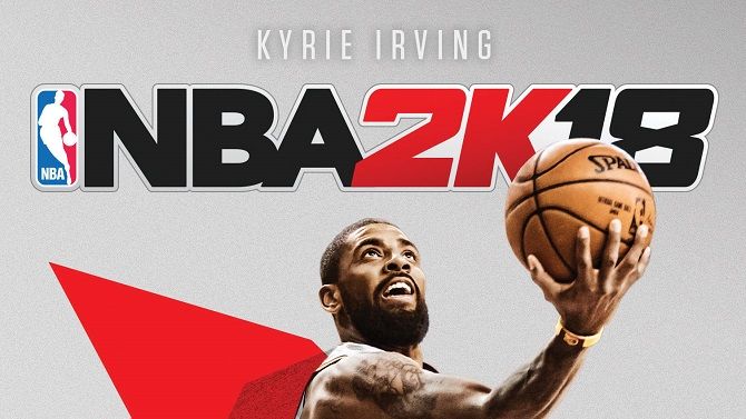 NBA 2K18 : Kyrie Irving (Cleveland Cavaliers) en couverture du jeu
