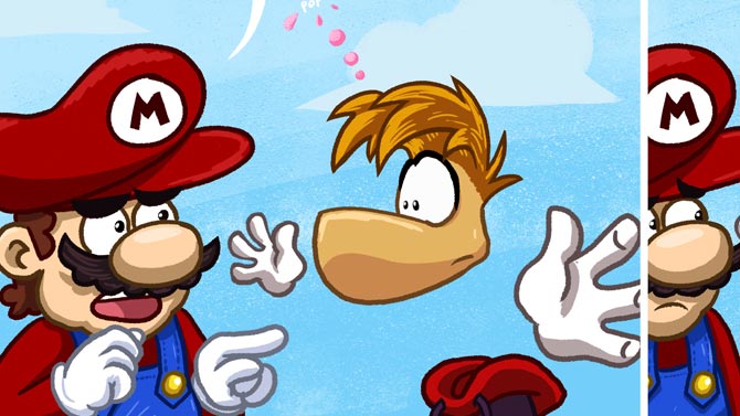 L'image du jour : Ce jour où Mario a humilié Rayman