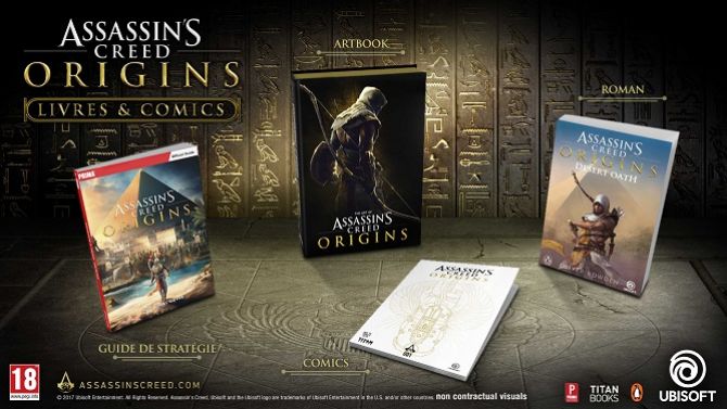Ubisoft annonce une pluie de livres autour d'Assassin's Creed Origins