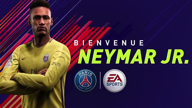 EA fête l'arrivée de Neymar au PSG avec une vidéo FIFA 18 spéciale