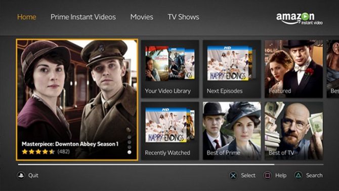Amazon Prime Vidéo arrive sur PS4 et PS3 en France