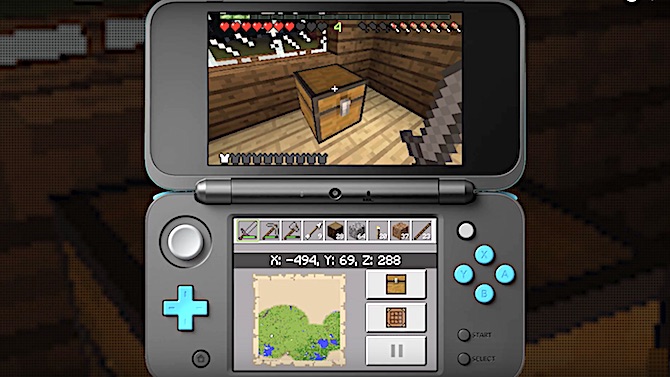 Minecraft déboule tout bientôt sur New Nintendo 3DS