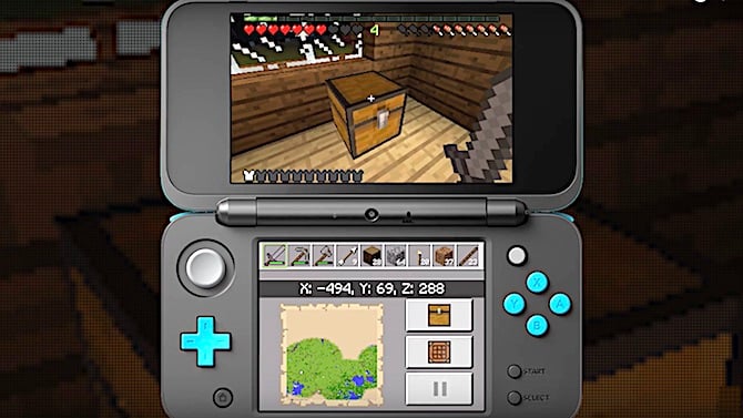 Minecraft déboule tout bientôt sur New Nintendo 3DS
