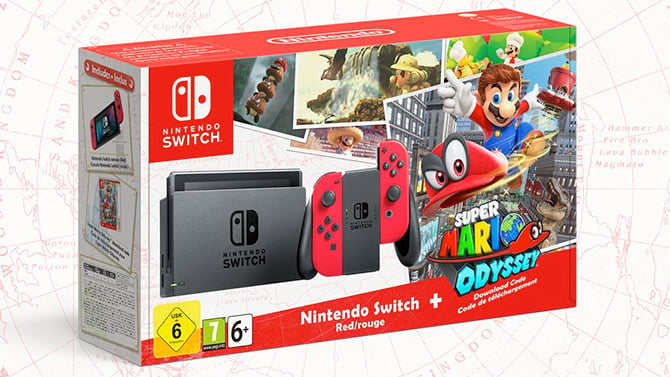 Nintendo Switch : Un pack Super Mario Odyssey annoncé en Europe, les images