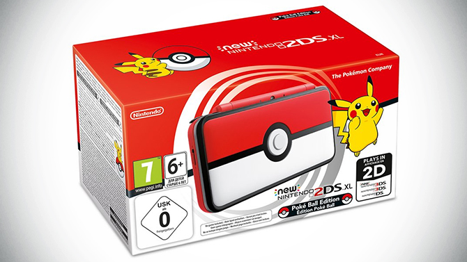 Pokémon : Une Nintendo 2DS XL couleur Pokéball annoncée en Europe