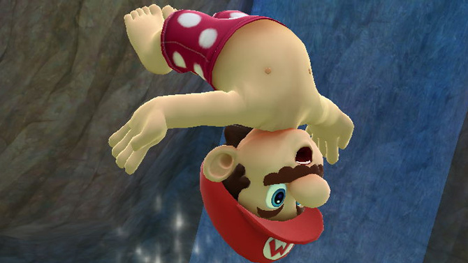 Mario en maillot de bain ajouté à Super Smash Bros Wii U, les images