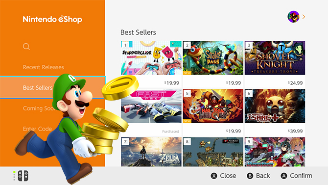 Switch : L'eShop s'enrichit d'une nouvelle section