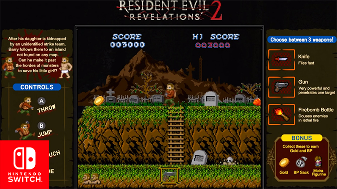 Resident Evil Revelations : Des mini-jeux rétro inédits sur Switch